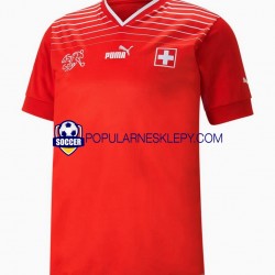 Koszulka Krótka Męska Reprezentacji Szwajcarii Pierwszy strój World Cup 2022