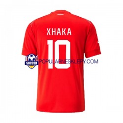 Koszulka Krótka Męska Reprezentacji Szwajcarii Pierwszy strój Xhaka 10 World Cup 2022