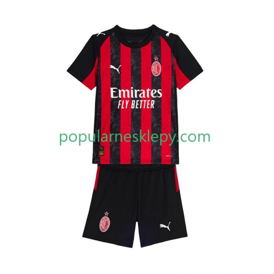 Koszulka Krótka dla Dzieci AC Milan Pierwszy strój 2025-2026
