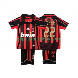 Koszulka Krótka dla Dzieci AC Milan Pierwszy strój KAKA 22 Retro 2006-2007