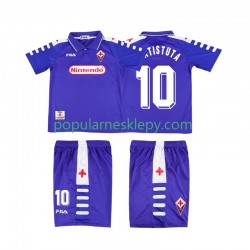 Koszulka Krótka dla Dzieci Fiorentina Pierwszy strój RUICOSTA 10 Retro 1998 1999
