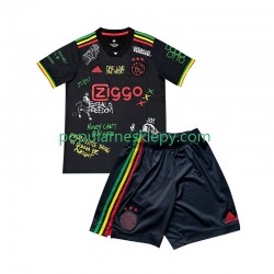 Koszulka Krótka dla Dzieci AFC Ajax Pierwszy strój Czarny Bob Marley Special 2025-2026
