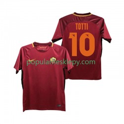 Koszulka Krótka Męska AS Roma Pierwszy strój Totti 10 Retro 2017-2018