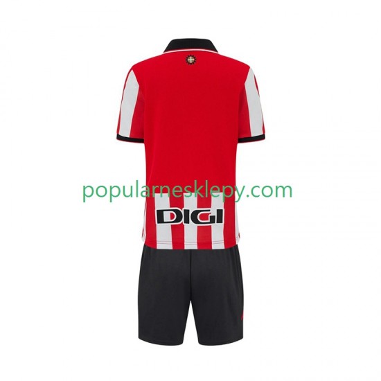 Koszulka Krótka dla Dzieci Athletic Bilbao Pierwszy strój 2025-2026