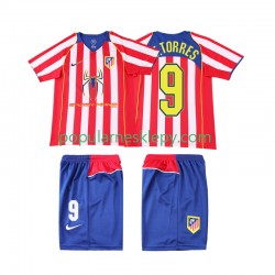 Koszulka Krótka dla Dzieci Atlético Madryt Pierwszy strój F TORRES 9 Retro 2004 2005