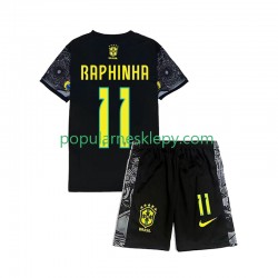 Krótka dla Dzieci Reprezentacji Brazylii Pierwszy strój RAPHINHA 11 Cheist the Redeemer Football Shirts 2024