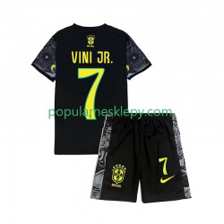 Krótka dla Dzieci Reprezentacji Brazylii Pierwszy strój Vinicius Junior 7 Cheist the Redeemer Football Shirts 2024