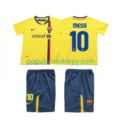 Koszulka Krótka dla Dzieci FC Barcelona Drugi strój Lionel Messi 10 Retro 2008 2009