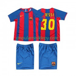 Koszulka Krótka dla Dzieci FC Barcelona Pierwszy strój Lionel Messi 10 Retro 2004