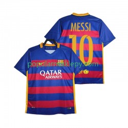 Koszulka Krótka Męska FC Barcelona Pierwszy strój Lionel Messi 10 Retro 2015-2016