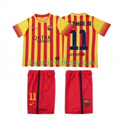 Koszulka Krótka dla Dzieci FC Barcelona Drugi strój Neymar JR 11 Retro 2013 2014