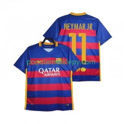 Koszulka Krótka Męska FC Barcelona Pierwszy strój Neymar JR 11 Retro 2015-2016