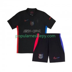 Koszulka Krótka dla Dzieci FC Barcelona Drugi strój TRAVIS SCOTT 2024-2025