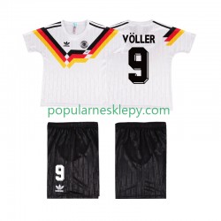 Koszulka Krótka dla Dzieci Reprezentacji Niemiec Pierwszy strój VOLLER 9 Retro 1990