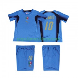 Koszulka Krótka dla Dzieci Reprezentacji Włoch Pierwszy strój TOTTI 10 Retro 2006