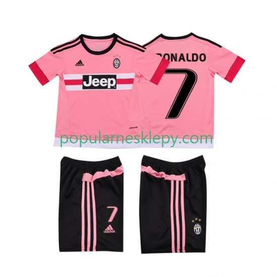 Koszulka Krótka dla Dzieci Juventus Drugi strój Cristiano RONALDO 7 Retro 2015 2016 Koszulka Krótka dla Dzieci Juventus Drugi strój Cristiano RONALDO 7 Retro 2015 2016