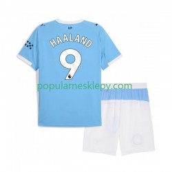 Koszulka Krótka dla Dzieci Manchester City Pierwszy strój Erling Haaland 9 2025-2026