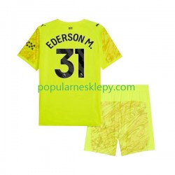 Koszulka Krótka dla Dzieci Bramkarz Manchester City Trzeci strój Ederson Moraes 31 2025-2026