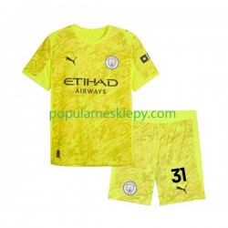 Koszulka Krótka dla Dzieci Bramkarz Manchester City Trzeci strój Ederson Moraes 31 2025-2026