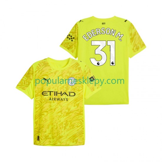 Koszulka Krótka Męska Bramkarz Manchester City Trzeci strój Ederson Moraes 31 2025-2026 Koszulka Krótka Męska Bramkarz Manchester City Trzeci strój Ederson Moraes 31 2025-2026