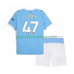 Koszulka Krótka dla Dzieci Manchester City Pierwszy strój Phil Foden 47 2025-2026