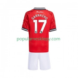 Koszulka Krótka dla Dzieci Manchester United Pierwszy strój Alejandro Garnacho 17 2025-2026