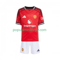 Koszulka Krótka dla Dzieci Manchester United Pierwszy strój 2025-2026
