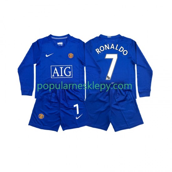 Koszulka Długi dla Dzieci Manchester United Drugi strój Cristiano Ronaldo 7 Retro 2008 Koszulka Długi dla Dzieci Manchester United Drugi strój Cristiano Ronaldo 7 Retro 2008