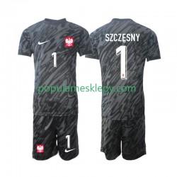 Koszulka Krótka dla Dzieci Bramkarz Reprezentacji Polski Drugi strój Szczesny 1 2024