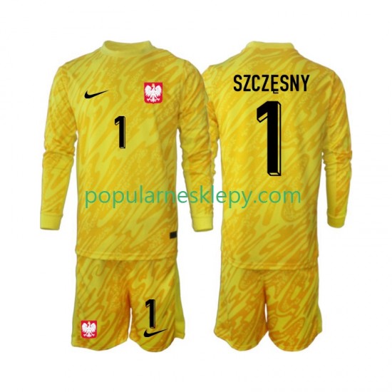 Koszulka Długi dla Dzieci Bramkarz Reprezentacji Polski Pierwszy strój Szczesny 1 2024 Koszulka Długi dla Dzieci Bramkarz Reprezentacji Polski Pierwszy strój Szczesny 1 2024