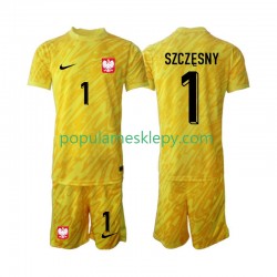 Koszulka Krótka dla Dzieci Bramkarz Reprezentacji Polski Pierwszy strój Szczesny 1 2024
