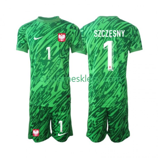 Koszulka Krótka dla Dzieci Bramkarz Reprezentacji Polski Trzeci strój Szczesny 1 2024 Koszulka Krótka dla Dzieci Bramkarz Reprezentacji Polski Trzeci strój Szczesny 1 2024