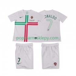 Koszulka Krótka dla Dzieci Reprezentacji Portugalii Drugi strój Cristiano Ronaldo 7 Retro 2012