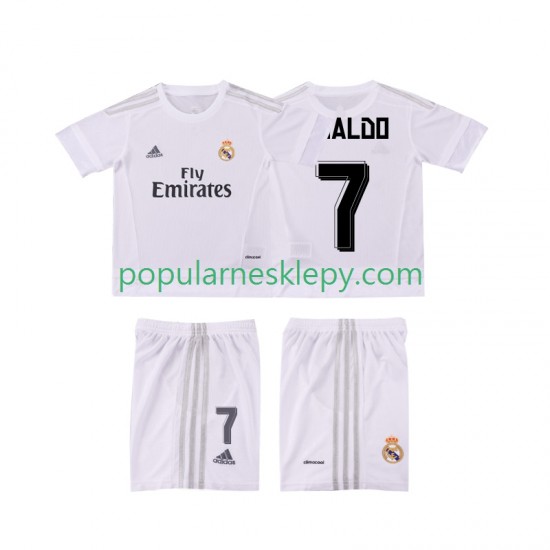 Koszulka Krótka dla Dzieci Real Madryt Pierwszy strój Cristiano Ronaldo 7 Retro 2015 2016 Koszulka Krótka dla Dzieci Real Madryt Pierwszy strój Cristiano Ronaldo 7 Retro 2015 2016