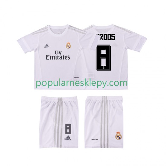 Koszulka Krótka dla Dzieci Real Madryt Pierwszy strój KROOS 8 Retro 2015 2016