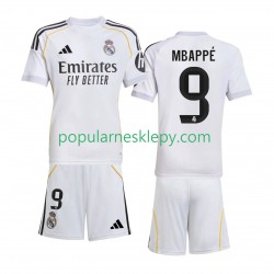 Koszulka Krótka dla Dzieci Real Madryt Pierwszy strój Kylian Mbappe 9 2025-2026