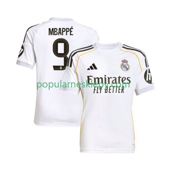 Koszulka Krótka Męska Real Madryt Pierwszy strój Kylian Mbappe 9 2025-2026