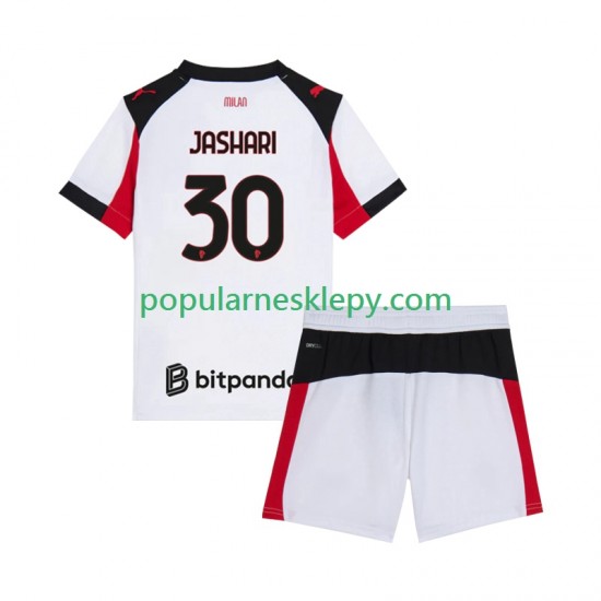 Koszulka Krótka dla Dzieci AC Milan Drugi strój Ardon Jashari 30 2025-2026