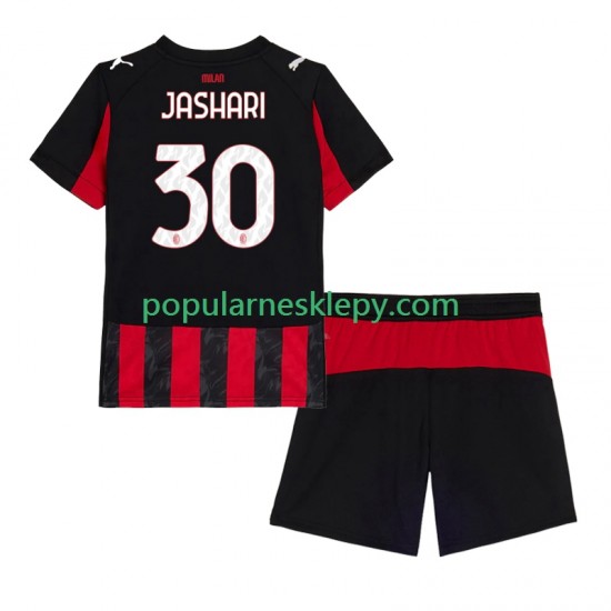 Koszulka Krótka dla Dzieci AC Milan Pierwszy strój Ardon Jashari 30 2025-2026