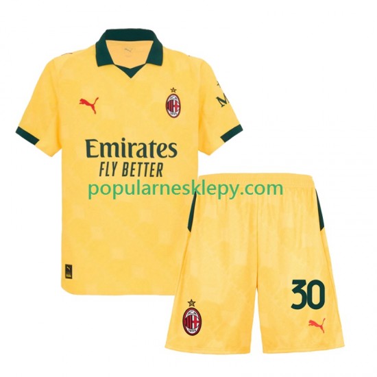 Koszulka Krótka dla Dzieci AC Milan Trzeci strój Ardon Jashari 30 2025-2026