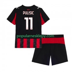 Koszulka Krótka dla Dzieci AC Milan Pierwszy strój Christian Pulisic 11 2025-2026