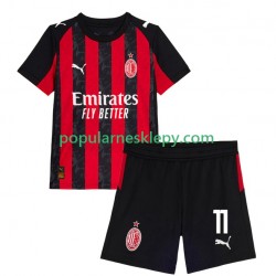 Koszulka Krótka dla Dzieci AC Milan Pierwszy strój Christian Pulisic 11 2025-2026