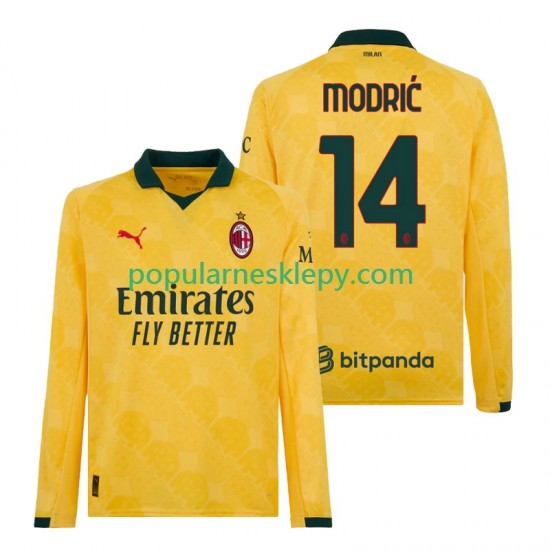 Koszulka Długi Męska AC Milan Trzeci strój Luca Modric 14 2025-2026
