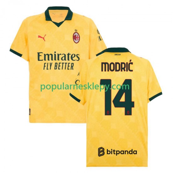 Koszulka Krótka Męska AC Milan Trzeci strój Luca Modric 14 2025-2026