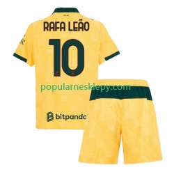 Koszulka Krótka dla Dzieci AC Milan Trzeci strój Rafael Leao 10 2025-2026