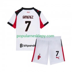 Koszulka Krótka dla Dzieci AC Milan Drugi strój Santiago Gimenez 7 2025-2026