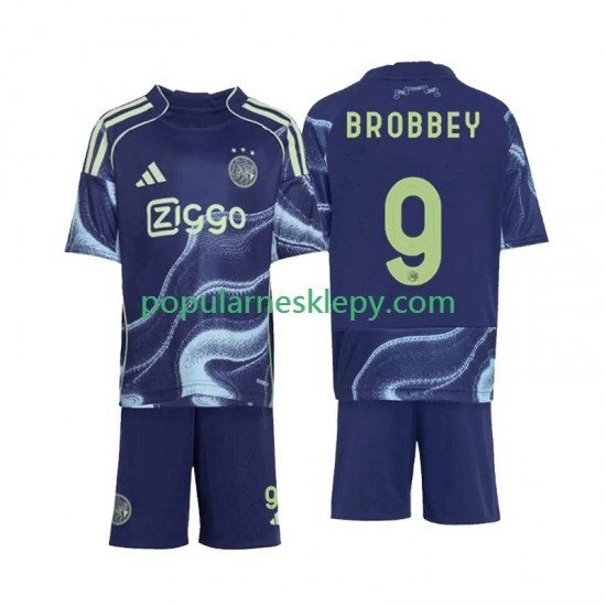 Koszulka Krótka dla Dzieci AFC Ajax Drugi strój Brian Brobbey 9 2025-2026