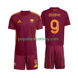 Koszulka Krótka dla Dzieci AS Roma Pierwszy strój Artem Dovbyk 9 2025-2026