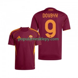 Koszulka Krótka Męska AS Roma Pierwszy strój Artem Dovbyk 9 2025-2026