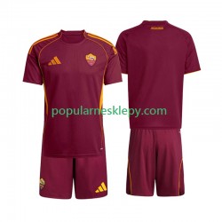 Koszulka Krótka dla Dzieci AS Roma Pierwszy strój 2025-2026
